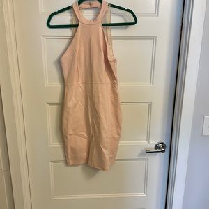 Light pink bodycon dress